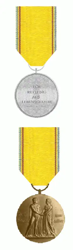 De medailles, de medaille van de republiek is groter dan zijn voorganger