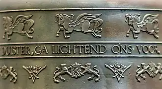 De wetenschappen Pegasus paard ontwerp van Genia Lücker