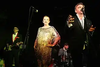 Deaf School tijdens een optreden in Londen (2011)