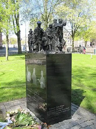 Monument voor Joodse dove Oorlogsslachtoffers.