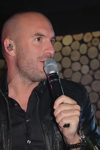 Dean Saunders bij optreden in Haaren