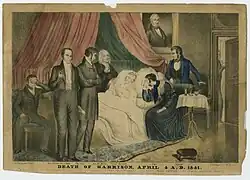 De dood van William Henry Harrison, 4 april 1841