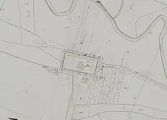 Dedinckweerd op een kaart uit 1812-1832