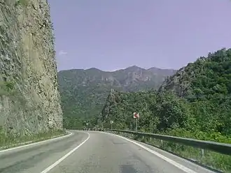 De E81 in Roemenië