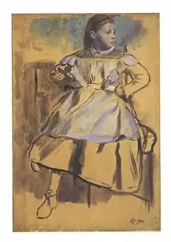 Olieverfschets van Julia