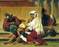 Pelgrims in Rome, 1842