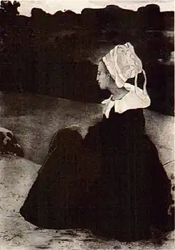 Bretonne en noir (1893), musée des beaux-arts de Quimper. (Bretoense in het zwart)