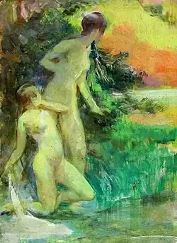 Opwinding tijdens het baden[18]