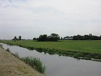 De Zuidpolder met verhoogde woonplaats bij Ruyven