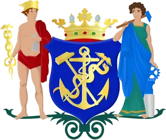 Het eerste wapen van Delfzijl (1887)