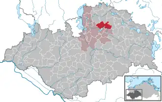 Kaart van Demen (Duitsland)