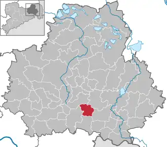 Kaart van Demitz-Thumitz