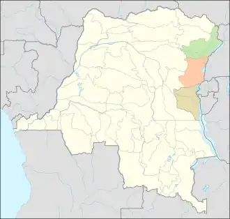 De door ebola getroffen regio's.