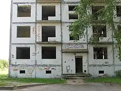 Een vervallen gebouw