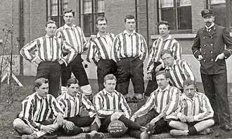 Het elftal in 1905