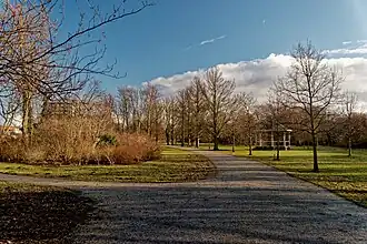 Timorpark in de winter.