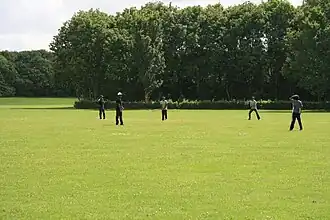 Cricketspelers in Quelderduyn.