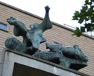 Kunstwerk "Jacob en de engel" van Carel Kneulman