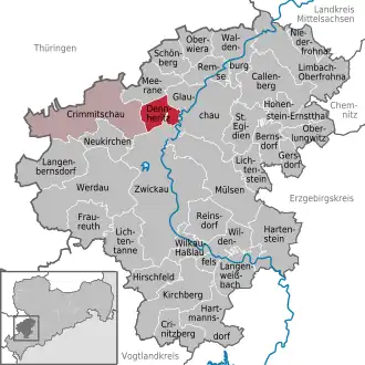 Kaart van Dennheritz