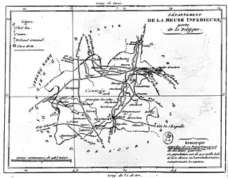 Elmpt en Kruchten vormden het enige kanton van het Departement van de Nedermaas dat in 1815 niet bij de nieuwe provincie Limburg getrokken werd