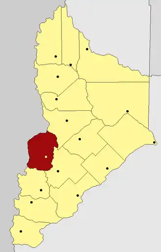 Kaart van departement