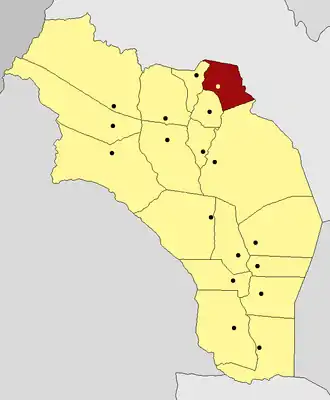 Kaart van departement