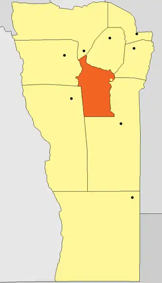 Kaart van departement