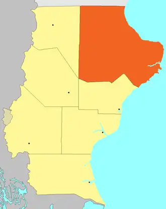 Kaart van departement