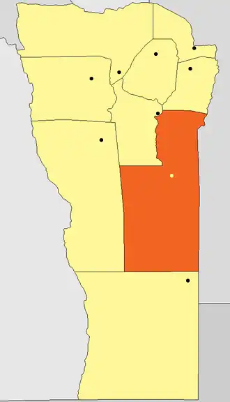 Kaart van departement