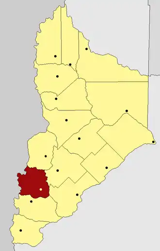 Kaart van departement