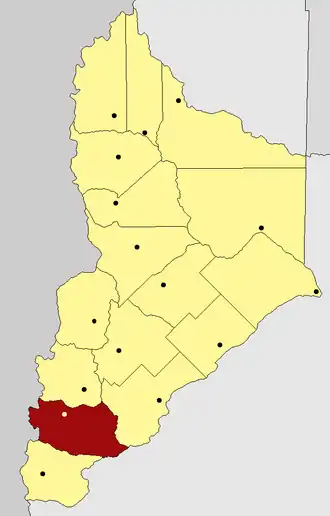 Kaart van departement