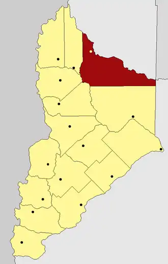 Kaart van departement