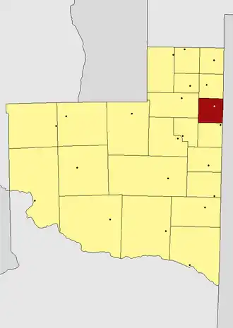 Kaart van departement