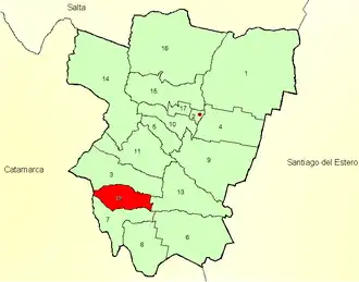 Kaart van departement