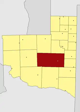 Kaart van departement