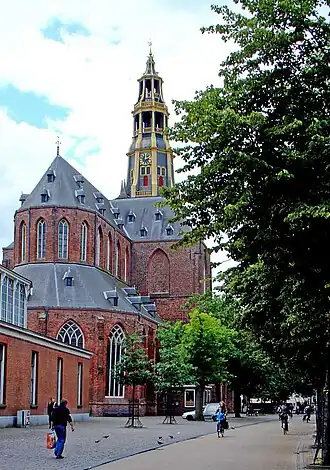 De Der Aa-kerk gezien vanaf het Noorden van het Akerkhof