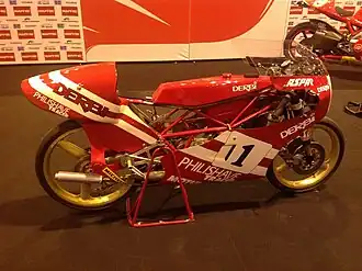 Derbi 80 cc van drievoudig kampioen Jorge ("Aspar") Martínez