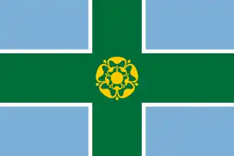 Vlag van Derbyshire