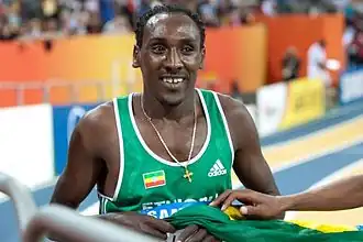 Tijdens het WK indoor 2010 in Doha