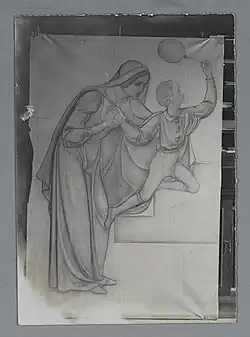 Moeder met knaapje (voorstudie)