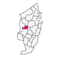 Kaart van de plaats Bulu in het district Petarukan