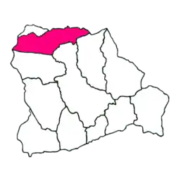 Kaart van het dorp Sikasur in het district Belik