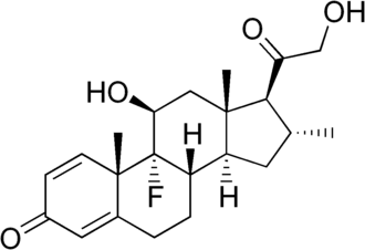 Structuurformule van Desoximetason