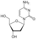 Structuurformule van desoxycytidine