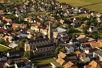 Dessenheim vanuit de lucht