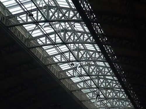 Detail van de zuidelijke overkapping.