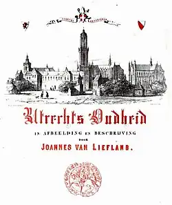 Detail titelblad "Utrechts oudheid" (1860)