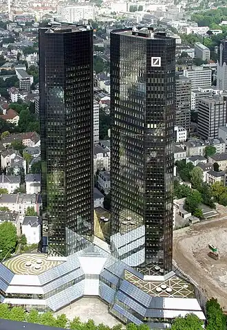 Deutsche Bank-hoofdkantoor in Frankfurt am Main