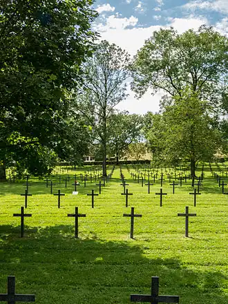 Overzicht van de begraafplaats