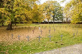 Overzicht van de begraafplaats